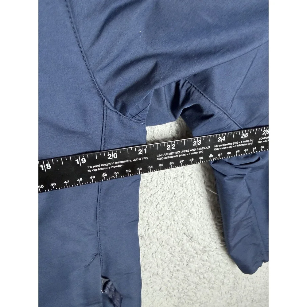 Everlane Mens M Navy ReNew Hooded Rain Windbreaker Jacket Recycled Polyester